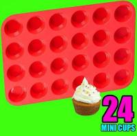 Silicone Mini Muffin tray Mini Muffin Pan 24 Cavity1