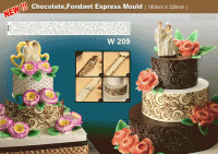 W209 Wind Pattern Strip Chocolate Express Mould1