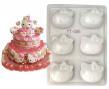 Hello Kitty Heart PP Jelly mould 6-in-11