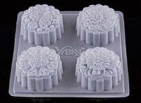 Mid-Autumn Traditional Flower Mooncake Mould Jelly 4-in-11