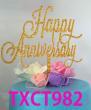 Acrylic Happy Anniversary Cake Topper1
