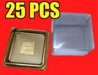 25pc Gold Bottom Square 125g Mooncake Packaging Box1