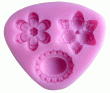 Decorative Flower Floral Brooch Silicone Mould 3-in-11
